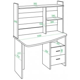 Компьютерный стол Парина