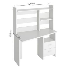 Компьютерный стол с надстройкой 120х60