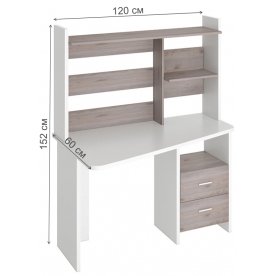 Компьютерный стол с надстройкой 120х60