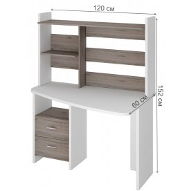 Компьютерный стол с надстройкой 120х60