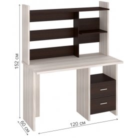Компьютерный стол с надстройкой 120х60