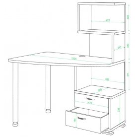 Компьютерный стол СКМ-60