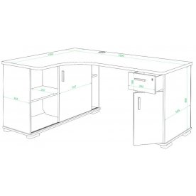 Компьютерный стол Жаспера-160М