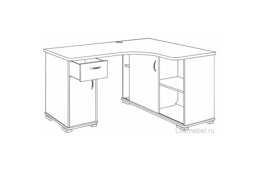Стол компьютерный СР-160М карамель / венге / карамель