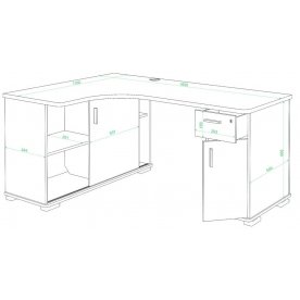 Компьютерный стол Жаспера-160М