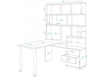 Компьютерный стол Жаспера-420 / 130