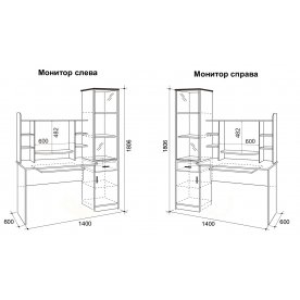 Стол компьютерный Техно 1