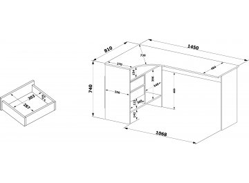 Письменный стол СПм-25