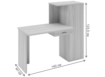 Письменный стол СКЛ-ПРЯМ100+ШК КШ