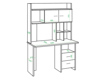 Письменный стол Беланта-Прям120