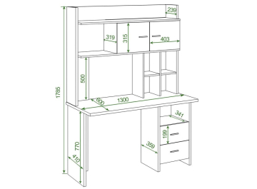 Письменный стол Беланта-Прям130