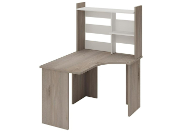 Письменный стол СКЛ-Угл120+НКЛ-100 ВК ПРАВ нельсон / белый