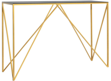 Консоль мебельная Akur Loft Cary 1200 медь / прозрачное стекло