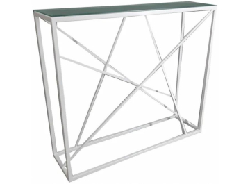 Консольный столик Akur Loft Paterson 1200 белый / матовое стекло