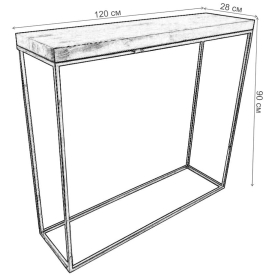 Консольный столик Akur Loft Richardson 1200