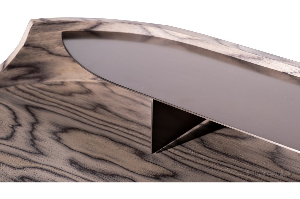 Консольный столик Банч черно-бежевый / бронза