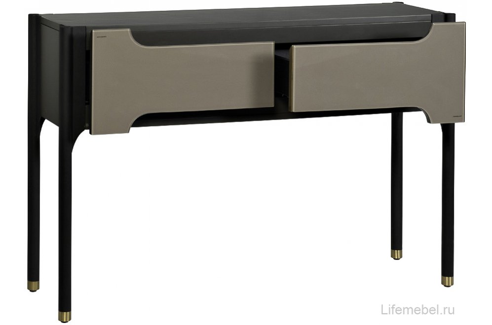 Консольный столик Джималди черный / серо-бежевый
