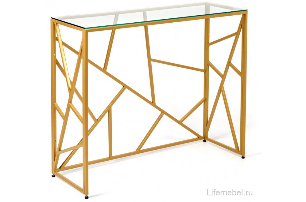 Консольный столик Zest прозрачный / золото