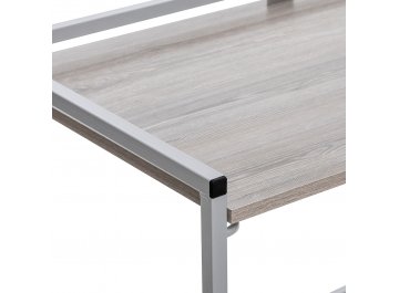 Консольный столик Leset Энзо 1000 серый / атлас светлый