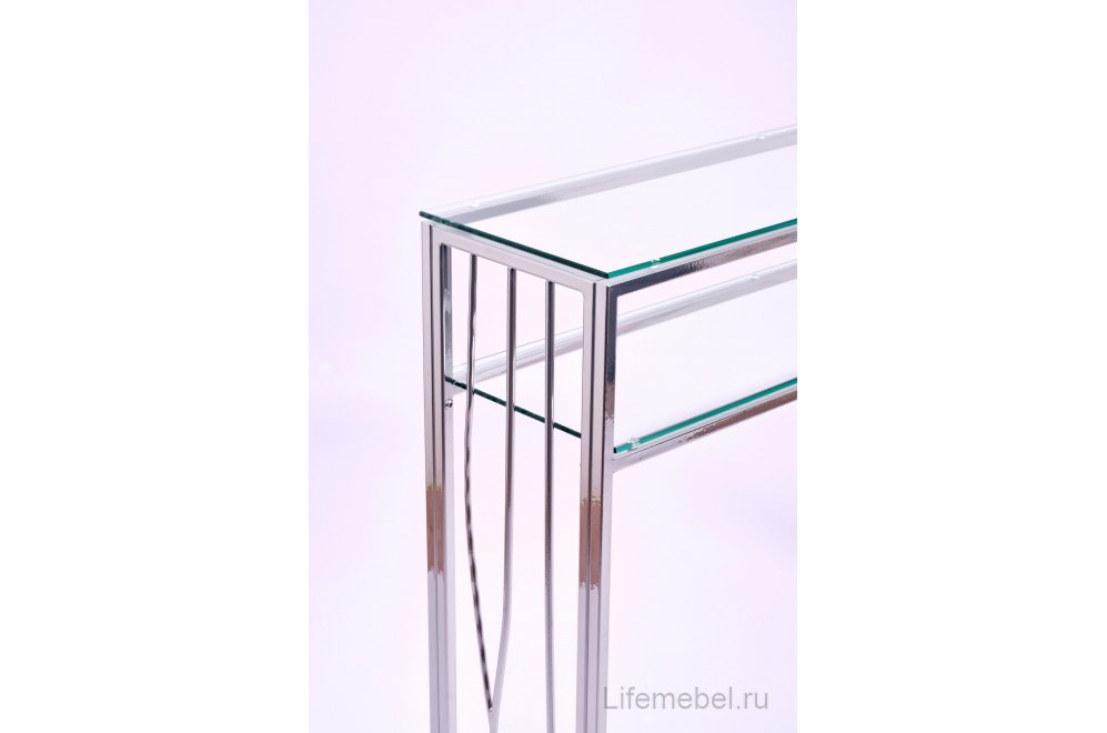 Консольный столик Toffee прозрачный / хром