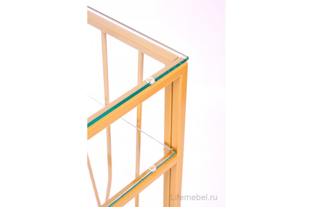 Консольный столик Toffee прозрачный / золото