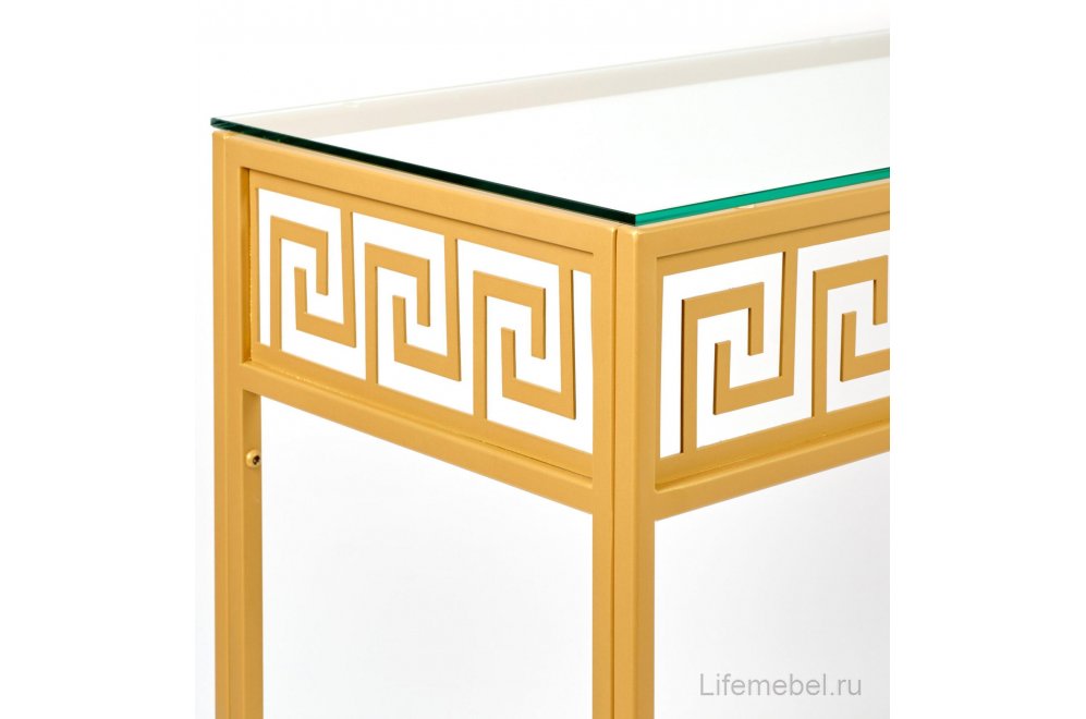 Консольный столик Confetti прозрачный / золото