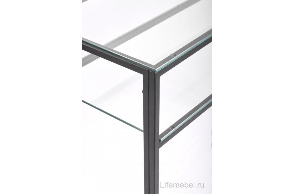 Консольный столик Orlan прозрачный / черный