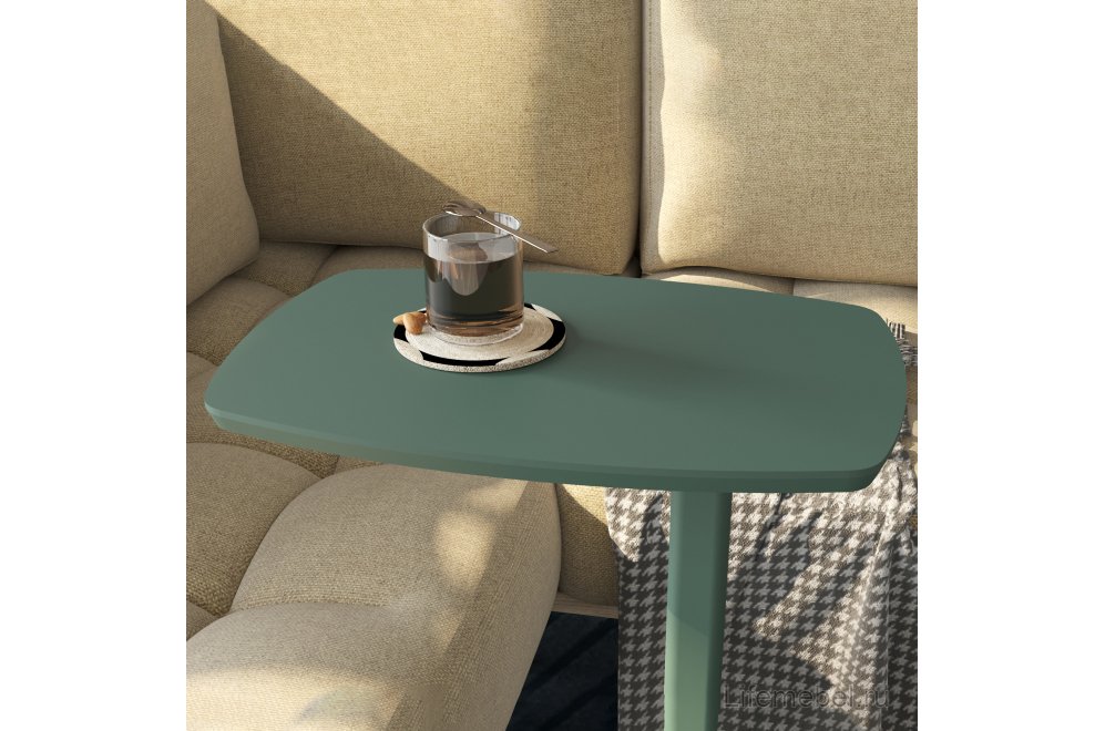 Приставной столик Дей зеленый / зеленый