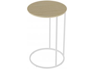 Приставной столик Остин дуб янтарный / белый