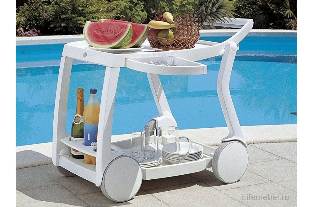 Сервировочный столик Galileo белый