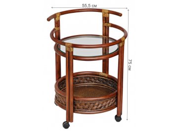 Сервировочный столик Andrea Pecan Washed