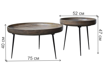 Журнальный столик Масуда платина