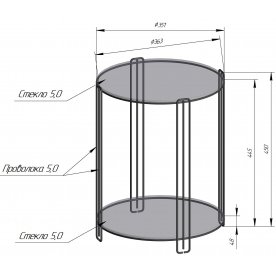 Кофейный столик SHT-CT34