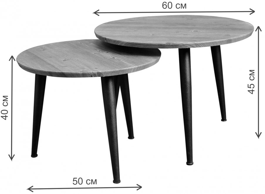Комплект журнальных столиков Cascade