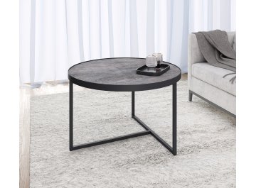 Журнальный столик ROUND NEW mokko/черный