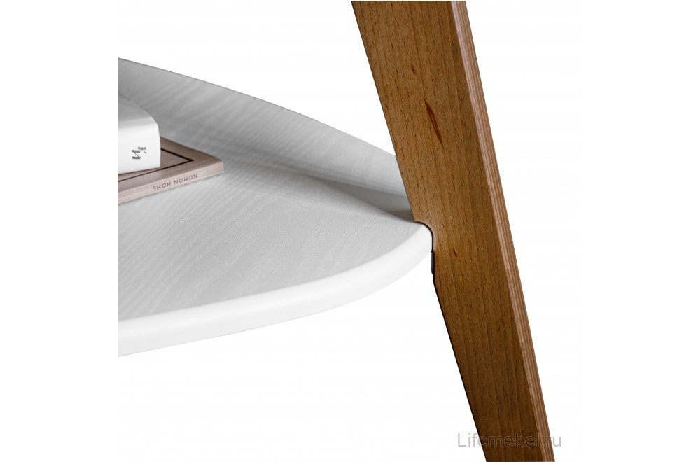 Журнальный столик BeautyStyle 24 81x77 МДФ белый/ дерево бук