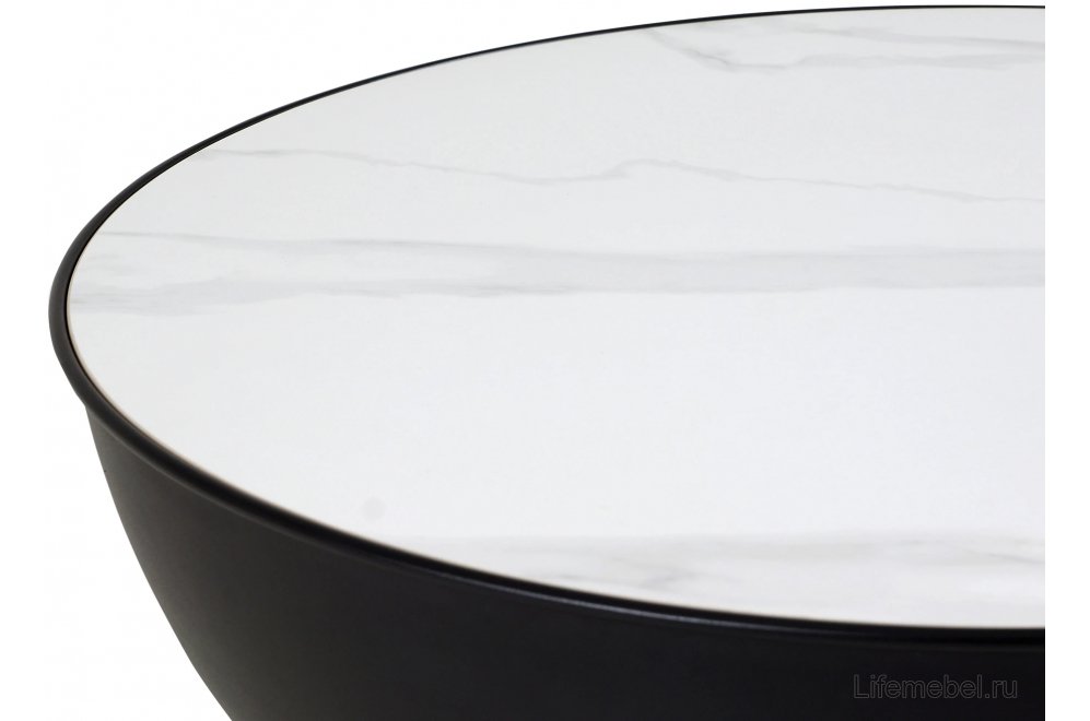 Столик журнальный Aweto major белый / черный