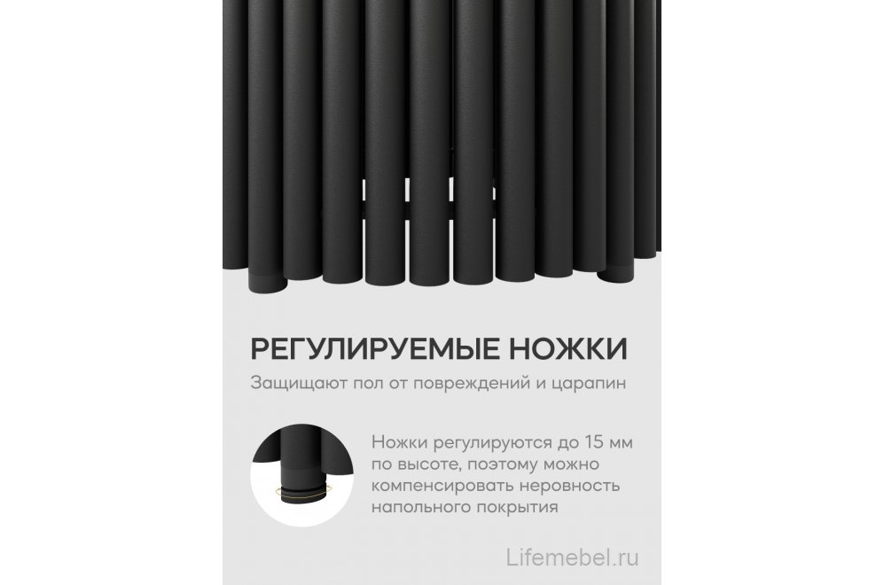 Журнальный столик Trubis Wood 100x40x100 белый / черный металл
