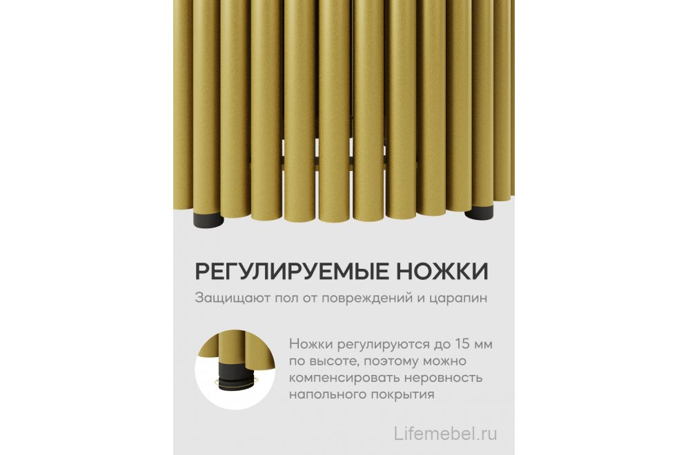 Журнальный столик Trubis Wood 100x40x100 черный / золотой