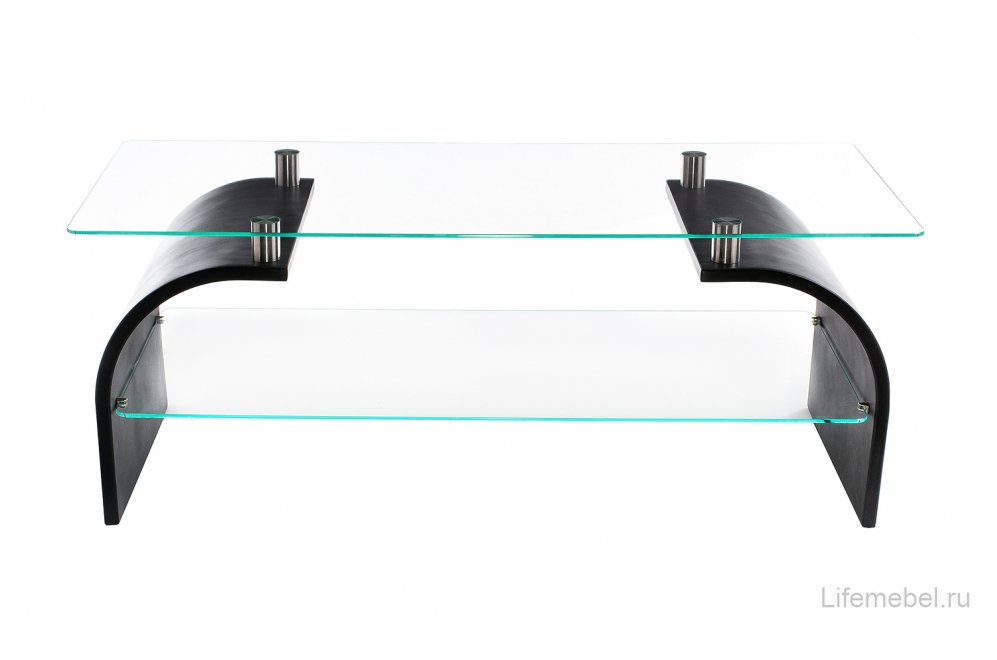 Журнальный стол Гурон 2 стекло венге