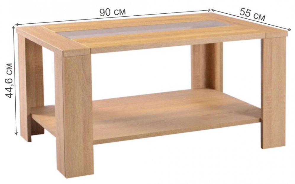 Журнальный стол Кёльн дуб бардолино