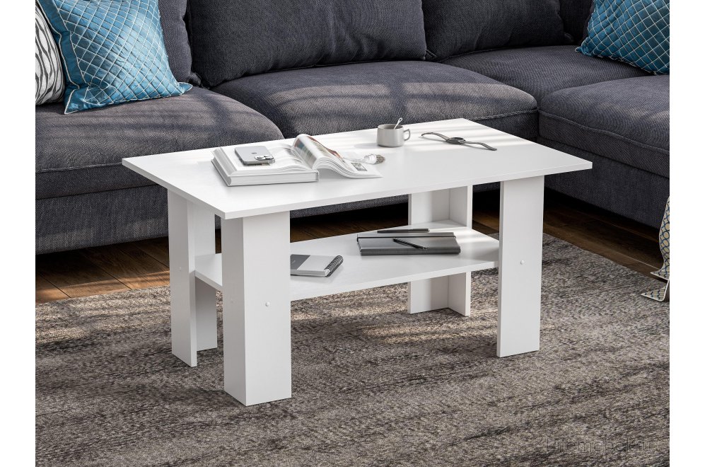 Журнальный стол СТЖ-001 белое дерево