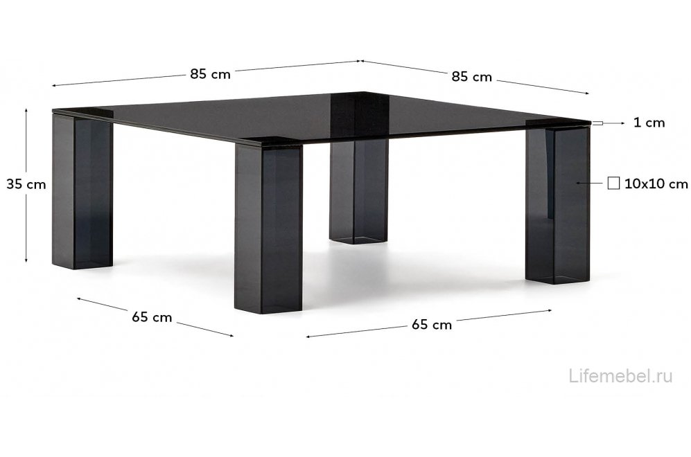 Журнальный столик Adularia темно-серый