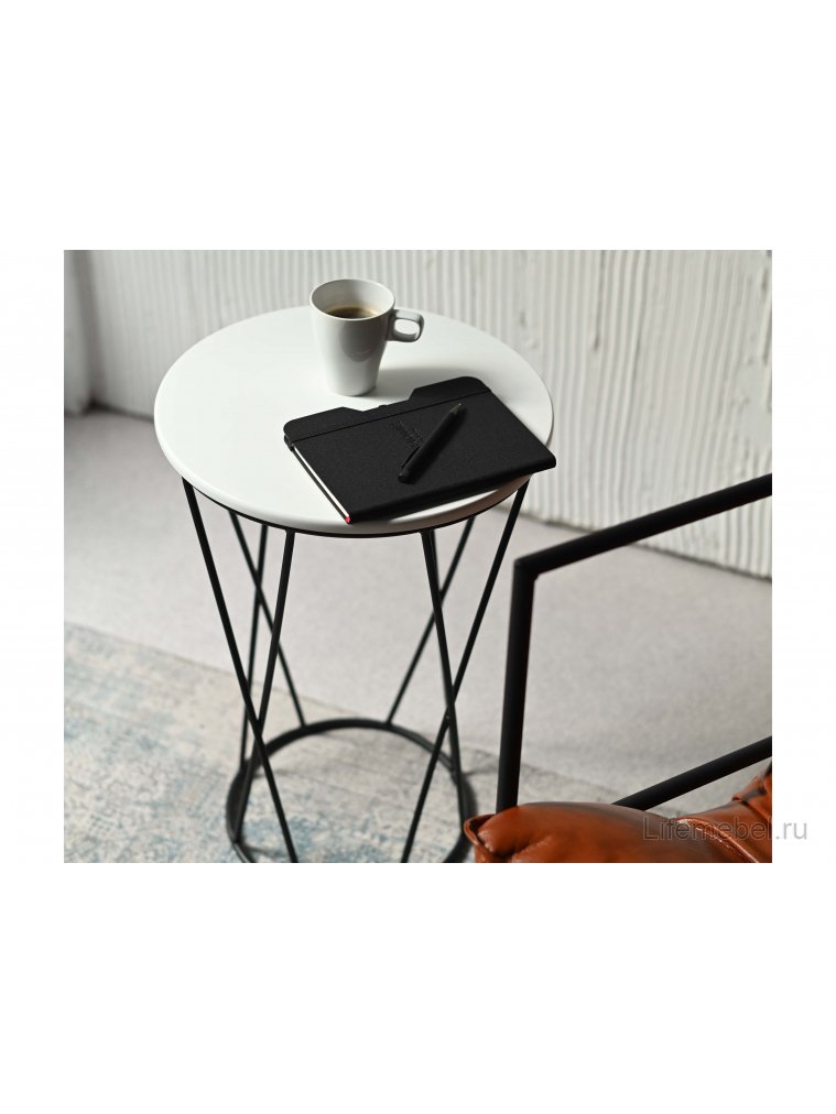 Журнальный столик Аллюр белый / черный