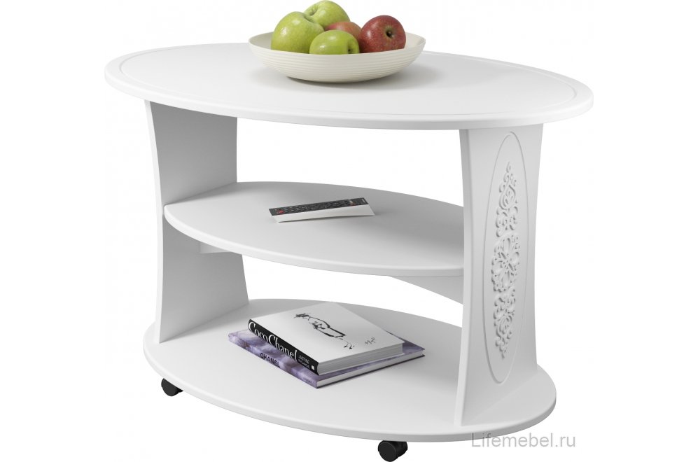 Журнальный столик Ассоль АС-17 белое дерево