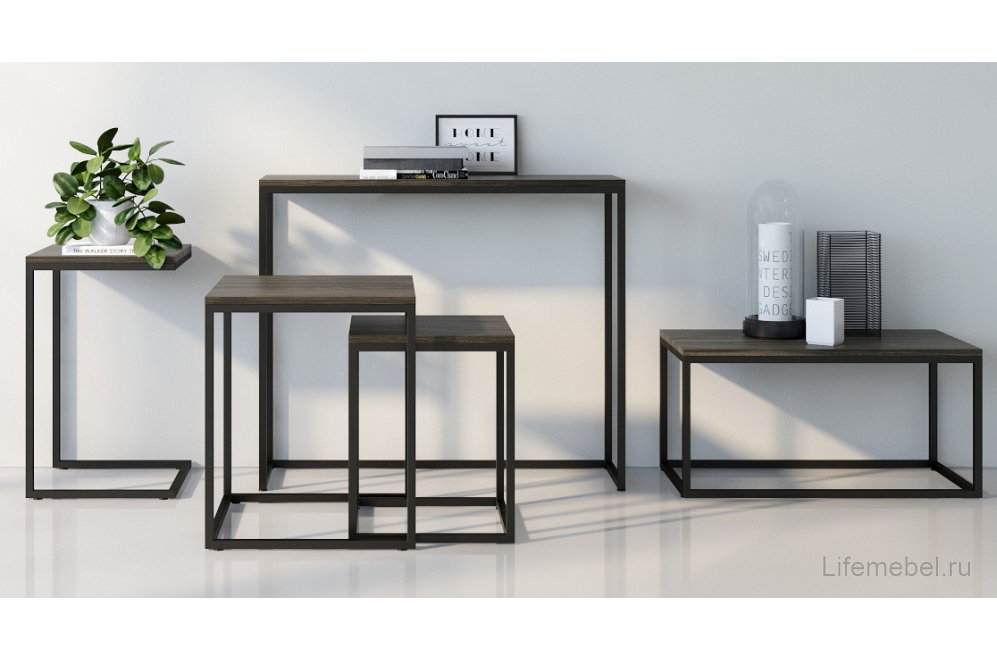 Журнальный столик Бервин 4 серый