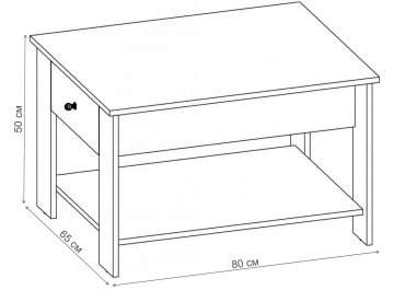 Кофейный столик Джокер-2 СЖ.002.800-01 дуб феррара / венге цаво