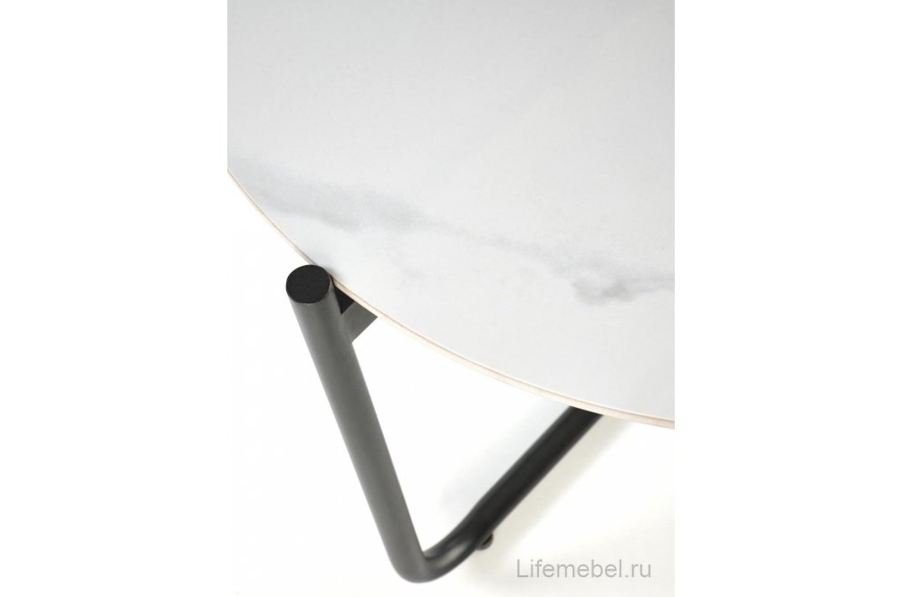 Журнальный столик Acuna белый агломерат