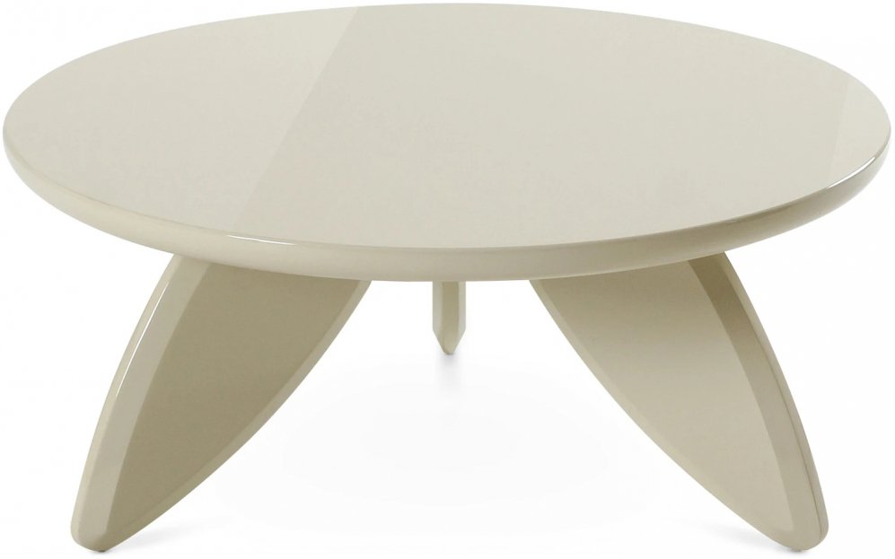 Журнальный столик Lapix round бежевый