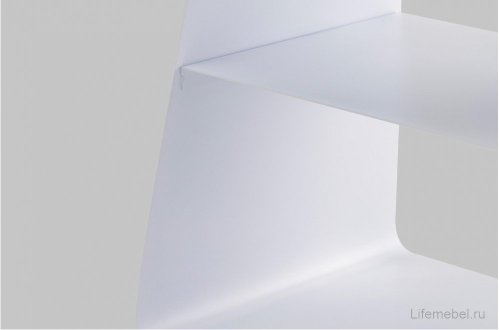 Журнальный столик Ривен металл белый